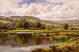 The River Mole, Dorking Surrey by Henry H. Parker